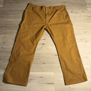 Dickies Brown Duck Canvas Carpenter Pants Men 42x30 Workwear Utility